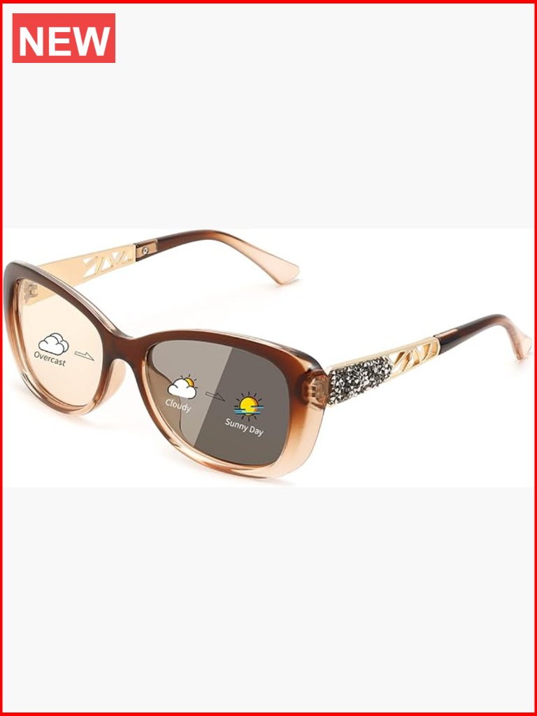 Women Sunglasses Retro Photochromic Lens Uv400 Protection Polycarbonate Frame